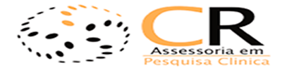 Logo da empresa CR assessoria em pesquisa clínica.