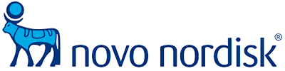 Logo da empresa Novo Nordisk.