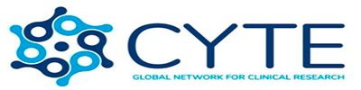 Logo da empresa cyte global network for clinical research.