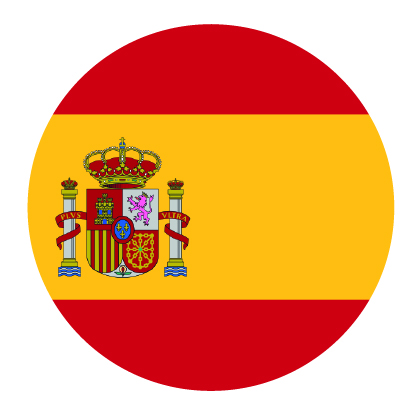 Link com a bandeira da Espanha.